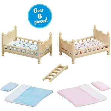 Calico Critters Bunk Beds and Dollhouse Furniture