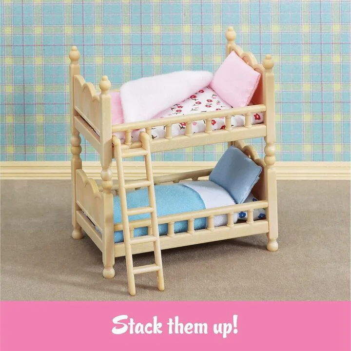 Calico Critters Bunk Beds and Dollhouse Furniture