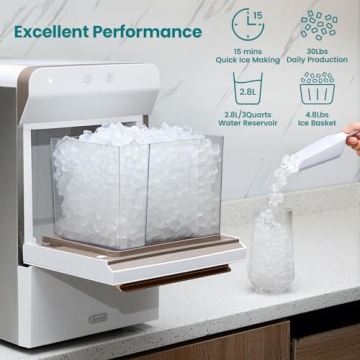 Gevi Nugget Ice Maker | Countertop Self-Cleaning