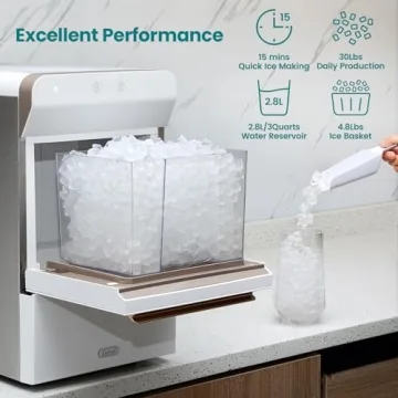 Gevi Nugget Ice Maker | Countertop Self-Cleaning