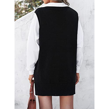 Elevate Your Fall Style with EVALESS V Neck Sweater Vest