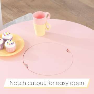 KidKraft Round Table & 2 Chair Set - Storage & Style