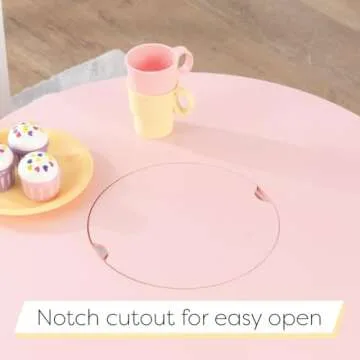 KidKraft Round Table & 2 Chair Set - Storage & Style