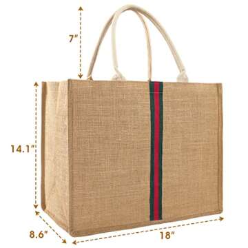Trifabricy Large Beach Bag for Women, Woven Straw Beach Tote Waterproof, Handmade Weaving Swim Gym S...