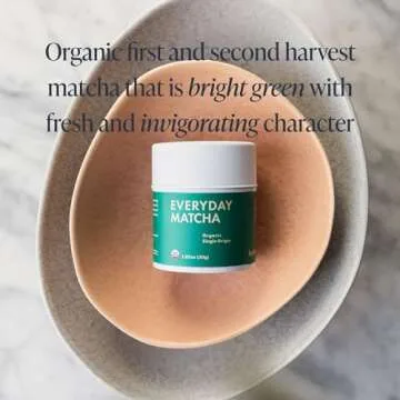 Rishi Tea Everyday Matcha - Organic Japanese Daily Matcha Green Tea Powder for Cafe-Quality Matcha Drinks, Hot or Iced - 1.05 Oz Tin