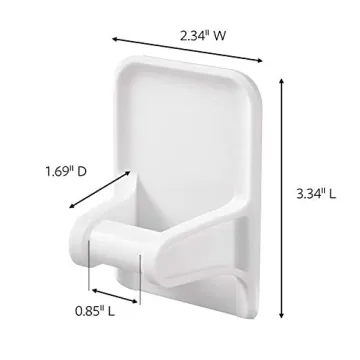 Command Spray Bottle Hangers, White, Holds up to 32 fl oz., 2-Hangers, 4-Strips, Organize Damage-Free (Pack of 2)