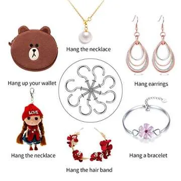 Aylifu 100-Pack Silver Ceiling Screw Hooks for Hanging