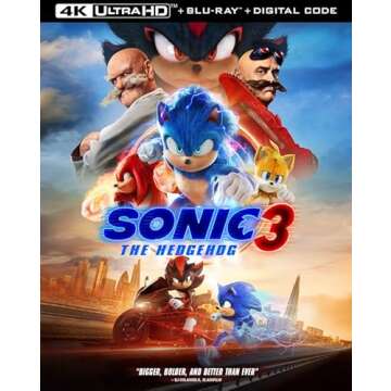 Sonic The Hedgehog 3 [4K + Blu-Ray + Digital Copy] [4K UHD]