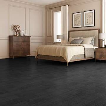 Art3d 36-Pack 54 Sq.ft Peel and Stick Floor Tiles Vinyl Plank Flooring Wood Look, Adhesive and Water...