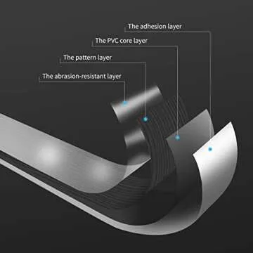 Art3d 36-Pack 54 Sq.ft Peel and Stick Floor Tiles Vinyl Plank Flooring Wood Look, Adhesive and Waterproof Tile Sticker for Bedroom, Living Room, Kitchen, RV in Black