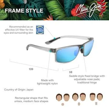 Maui Jim Pokowai Arch Sunglasses - Polarized Plus2 Protection