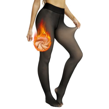 NORMOV Winter Warm Fleece Lined Leggings for Women - Cozy & Stylish