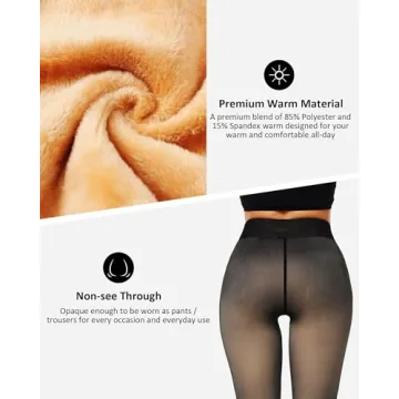 NORMOV Winter Fleece Lined Leggings Women Thermal Comfort