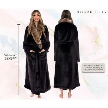 Plush Sherpa Bathrobe for Women - Cozy & Stylish