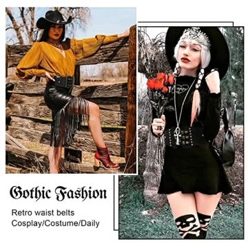 XIAOWU Renaissance Corset Belt - Stylish Leather Waist Accessory