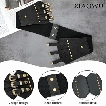 XIAOWU Renaissance Corset Belt - Stylish Leather Waist Accessory