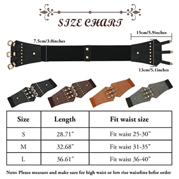 XIAOWU Renaissance Corset Belt - Stylish Leather Waist Accessory