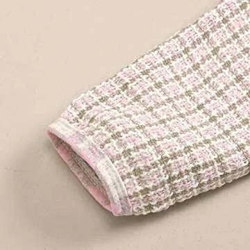 BTDECLAR Toddler Baby Girls Long Sleeve Plaid Cardigan Sweater Outwear Pullover Top Tutu Skirt Princess Party Dress Outfits