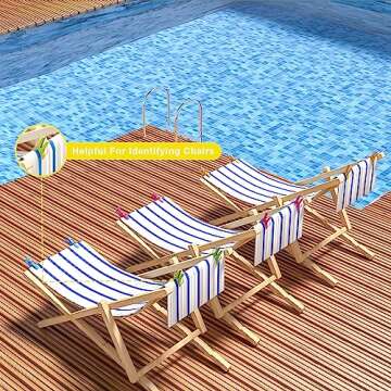 Beach Towel Clips, 16 Pack Beach Chair Towel Clips on Cruise by ECROCY, Beach Accessories to Keep Your Towel from Blowing Away,Heavy Duty and in Bright Colors