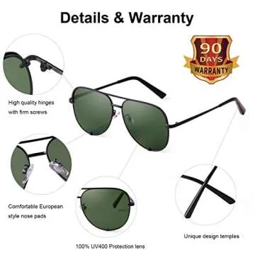 Stylish SORVINO Oversized Aviator Sunglasses for Everyone