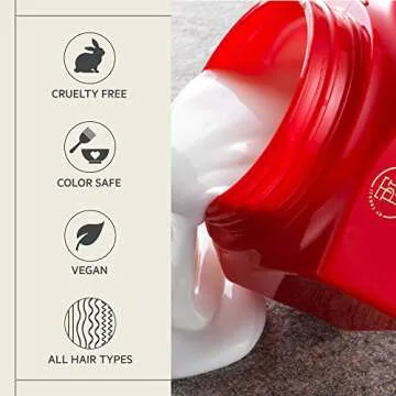 TPH by Taraji After Dark Overnight Hair Mask with Grapeseed Oil, 8 fl oz - Nourishing Repair for Dry Damaged Hair, Helps Reduce Breakage for All Hair Textures, Cruelty Free, Vegan for Women & Men