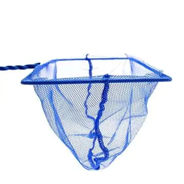 PENN-PLAX (QN4) Quick-Net Aquarium Fish Net – Durable, Strong, and Safe – Color May Vary (Blue, Red, or Green) – 4” x 3” Net – 10” Handle
