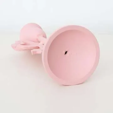 Elegant White Bow-Knot Iron Taper Candle Holder for Home Decor