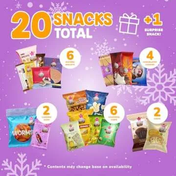 Maxi International Snack Box | Premium Exotic Foreign Snacks | Unique Snack Food Gifts Included | Try Extraordinary Turkish Snacks | Candies from Around the World | 21 Full-Size Snacks