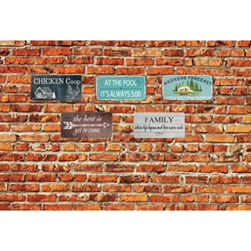 Retro Beach Bum BLVD Metal Sign for Home Decor