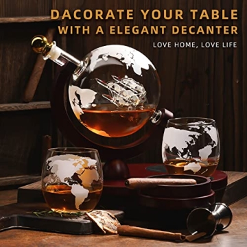 Luxurious Whiskey Decanter Set for Men Gifts