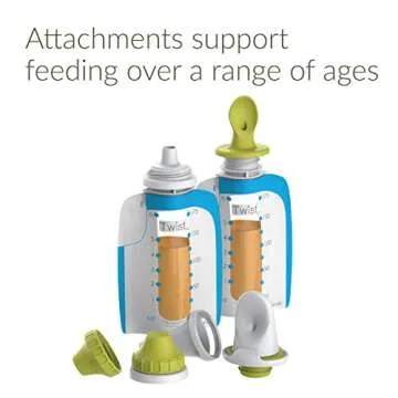 Kiinde Foodii Baby Food Storage System with Snack Spouts