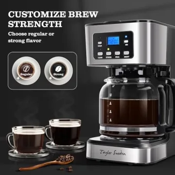 Taylor Swoden 12-Cup Programmable Coffee Maker for Every Home