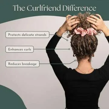 Luxury Mulberry Silk XL Scrunchies for Curly Hair