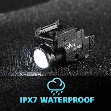 GOPLANT 1500 Lumen Tactical Flashlight with Laser Combo