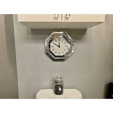 XIHACTY Octagon Mirror Wall Clock - Stylish Decorative Gift