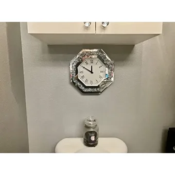 XIHACTY Octagon Mirror Wall Clock - Stylish Decorative Gift