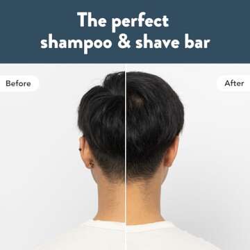 Ethique Tip-To-Toe - 2-In-1 -Solid Shampoo & Shaving Bar - Vegan, Eco-Friendly, Plastic-Free, Cruelt...