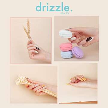 Drizzle Beauty Dip Powder Nail Kit Starter, 20 Colors Fall Winter Dipping Powder Set with Manicure file Brush for DIY Salon Nail Art, No UV/LED Lamp Needed.