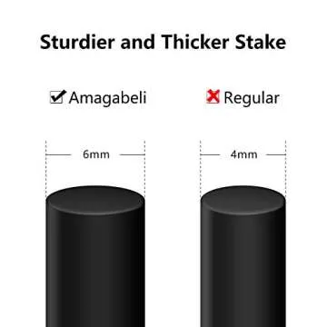 AMAGABELI Garden & Home 4 Pack 60" x 18" Metal Garden Trellis for Climbing Plants Outdoor Climbing Rose Trellis Rustproof Plant Vines Flower Vegetable Trellis for Potted Plants Support Black