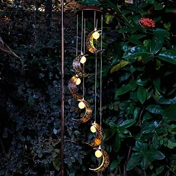 Stunning Tryme Solar Moon Wind Chimes for Outdoor Decor