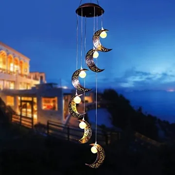 Stunning Tryme Solar Moon Wind Chimes for Outdoor Decor