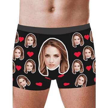 Byxhuc Custom Funny Underwear for Men – Personalized Boxers with Loved Ones' Faces