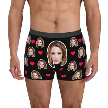 Custom Boxer Shorts for Men with Personalized Faces