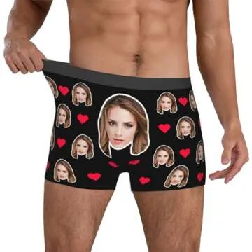 Custom Boxer Shorts for Men with Personalized Faces