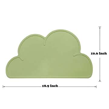 Love Dream Silicone Pet Feeding Food Mat Dog Cat Placemat Mat with Raised Edge, Anti-Slip Waterproof...