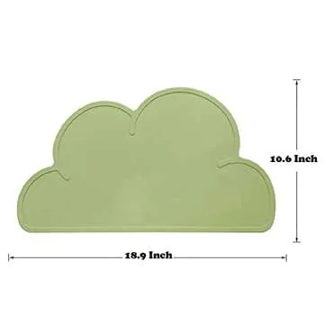 Love Dream Silicone Pet Feeding Food Mat Dog Cat Placemat Mat with Raised Edge, Anti-Slip Waterproof...