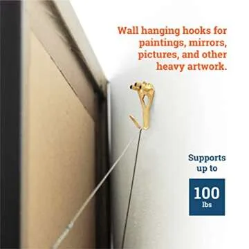 Heavy Duty Picture Hangers Supports 100 lbs - 10 Pack