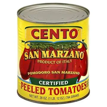 Cento San Marzano Organic Peeled Tomatoes (Pack of 6) - Authentic Italian Quality