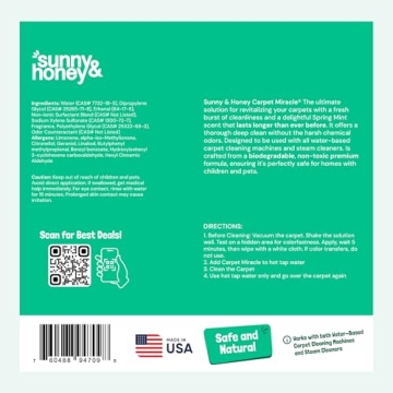 Sunny & Honey Carpet Miracle Shampoo - Deep Stain Remover