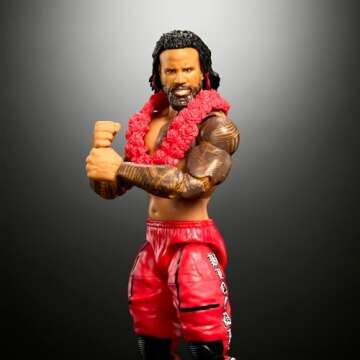 Mattel WWE Elite Action Figure & Accessories, Series #106 Jimmy USO 6-inch Collectible with 25 Articulation Points & Swappable Hands